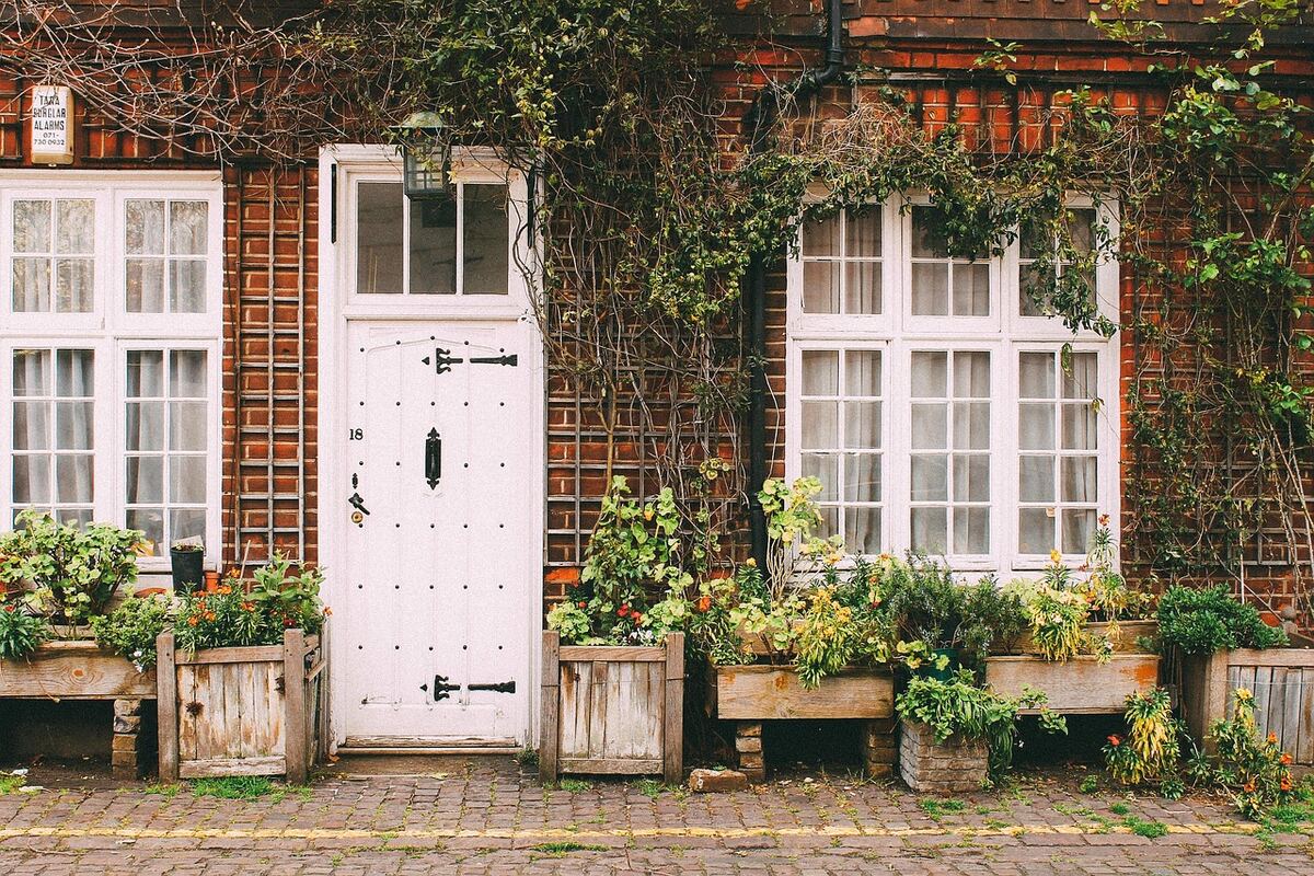 Front door of a family home
